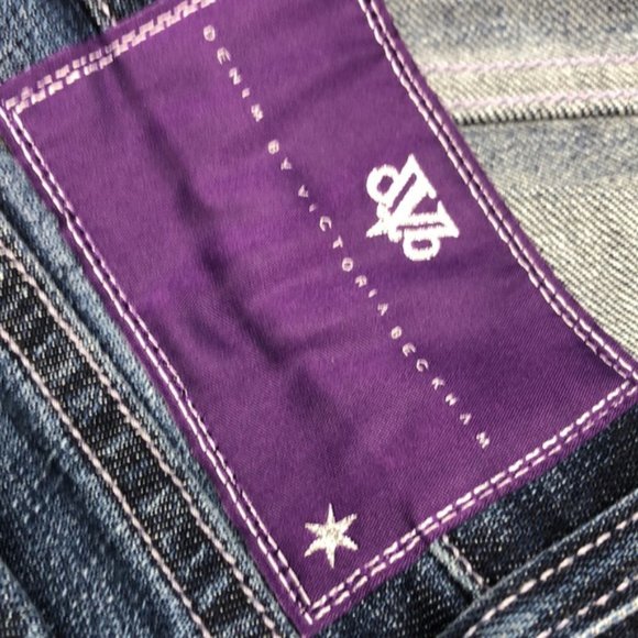 DVB DENIM BY BECKHAM FLARE JEANS 25x33 😎 (fits xxs to xs) - Picture 3 of 11